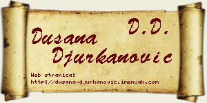 Dušana Đurkanović vizit kartica
